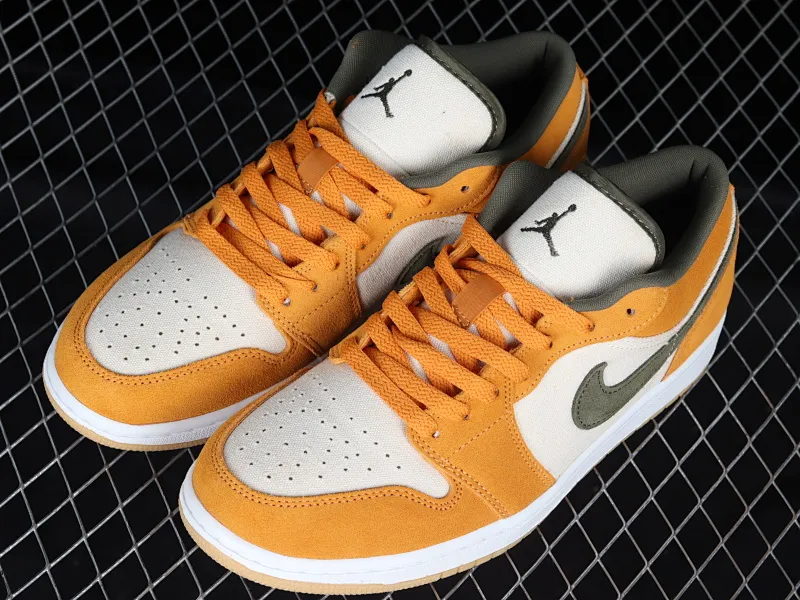 All categories Air Jordan Jordan series basketball shoes Air Jordan 1 Low G version pure original Air Jordan 1 Low "Light Curry" AJ1 Joe 1 Ugly Duckling low-top basketball shoes DH6931-102